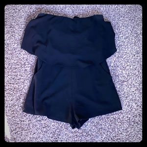 Black Sleeveless Romper